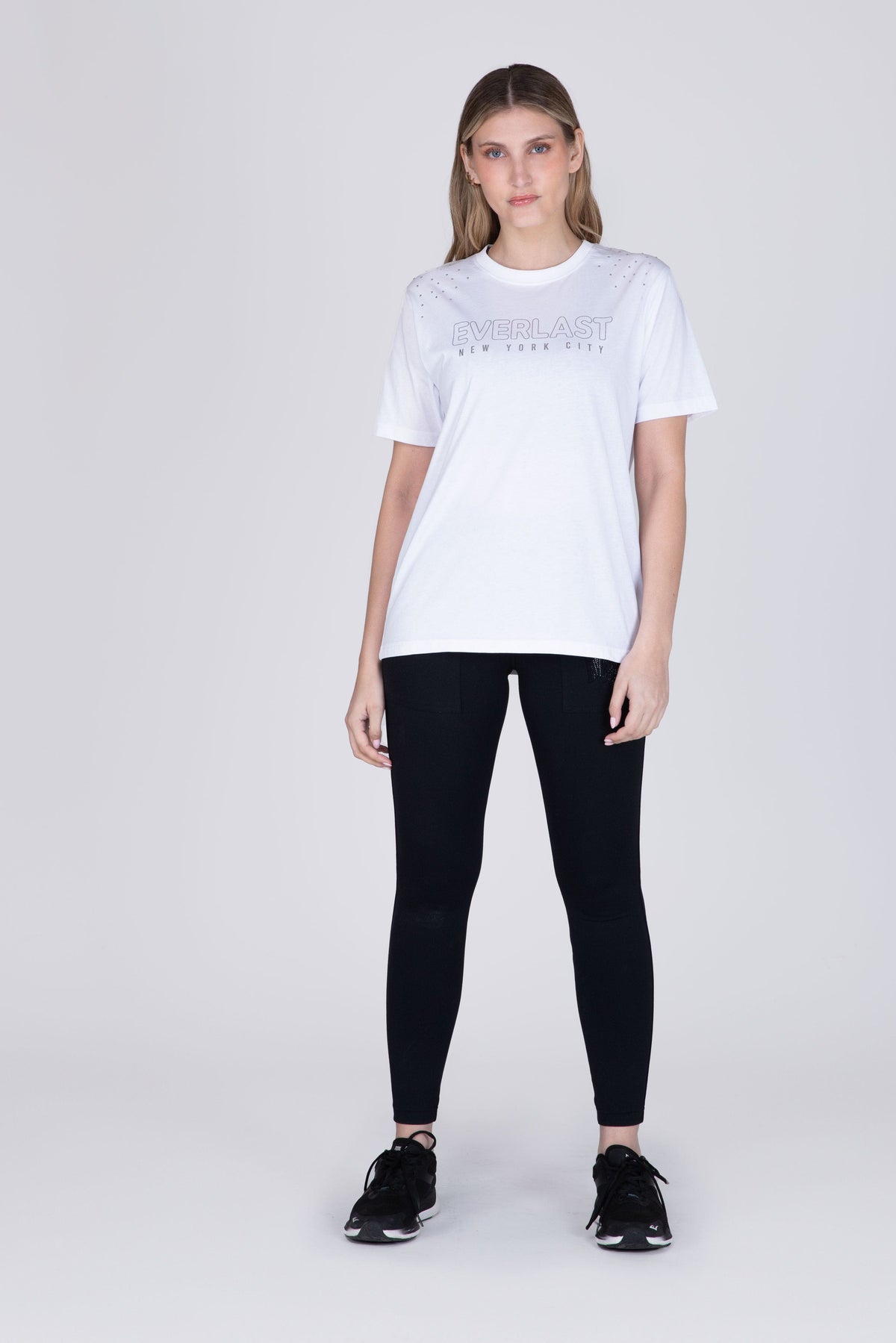 Polera Manga Corta Blemish Blanco Everlast