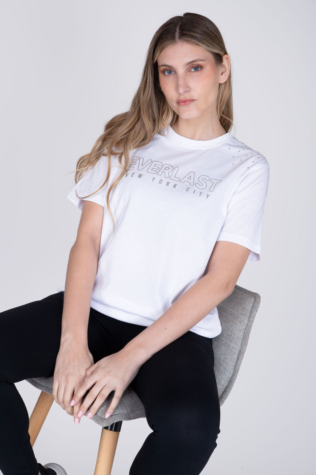 Polera Manga Corta Blemish Blanco Everlast