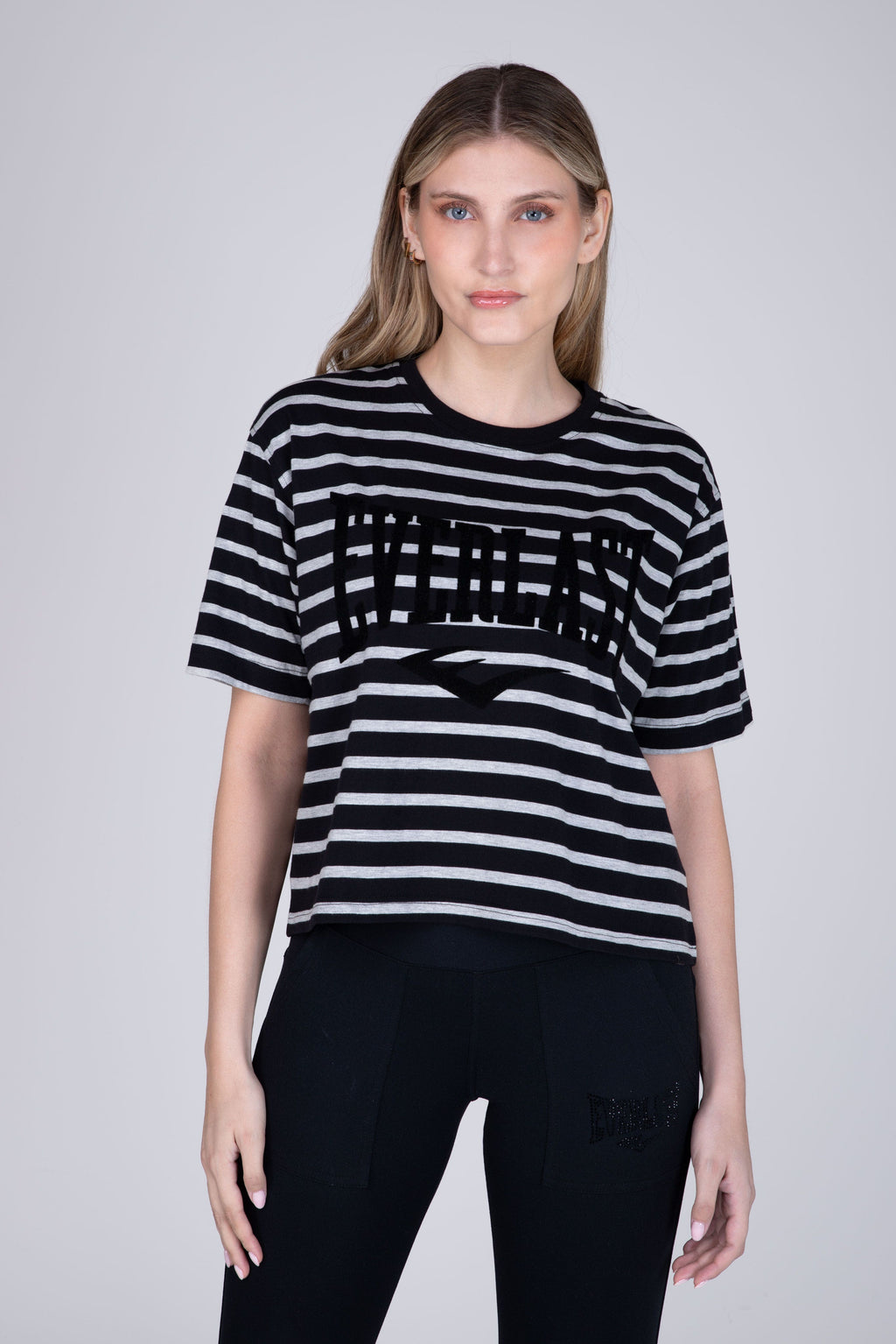 Polera Manga Corta Untitled Gris Everlast