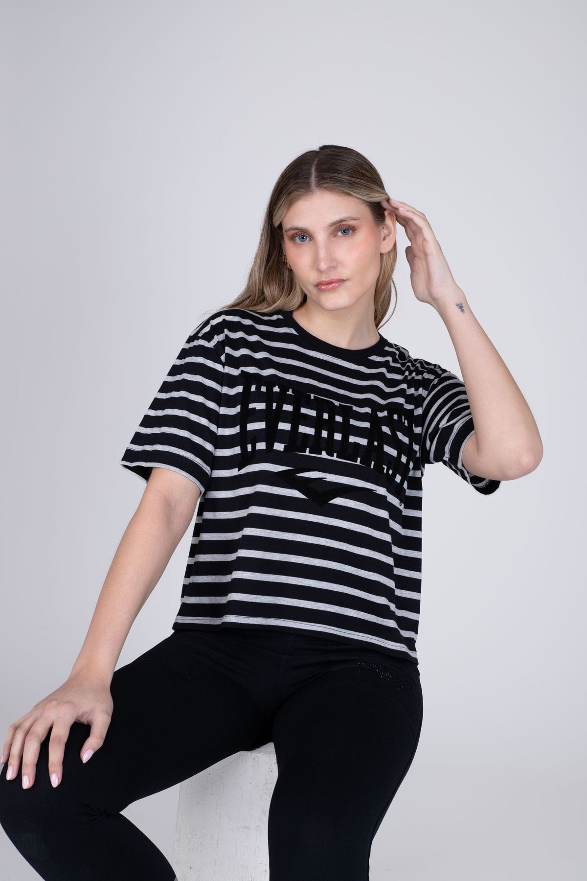 Polera Manga Corta Untitled Gris Everlast