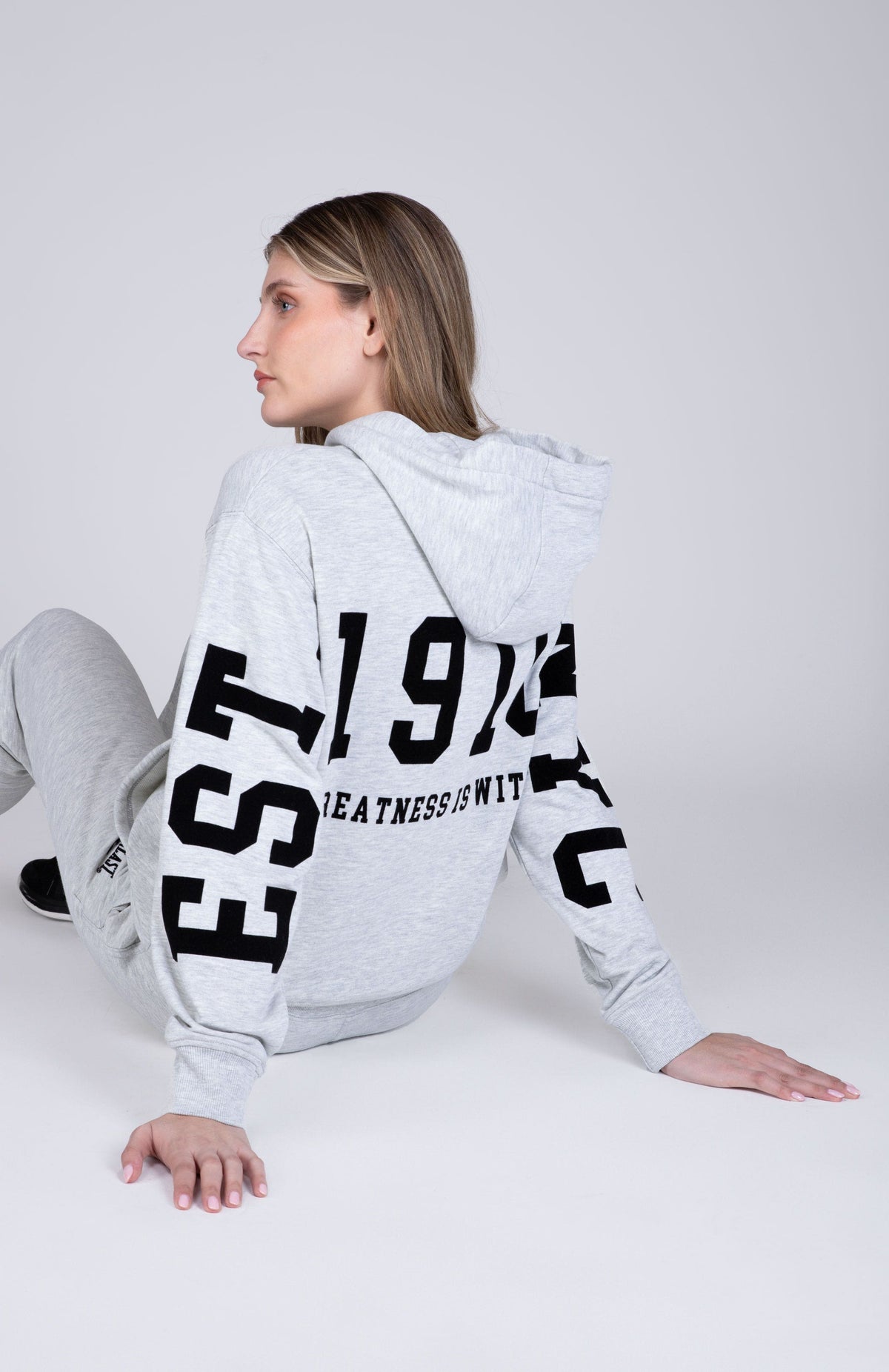 Poleron Hood Untitled Gris Everlast