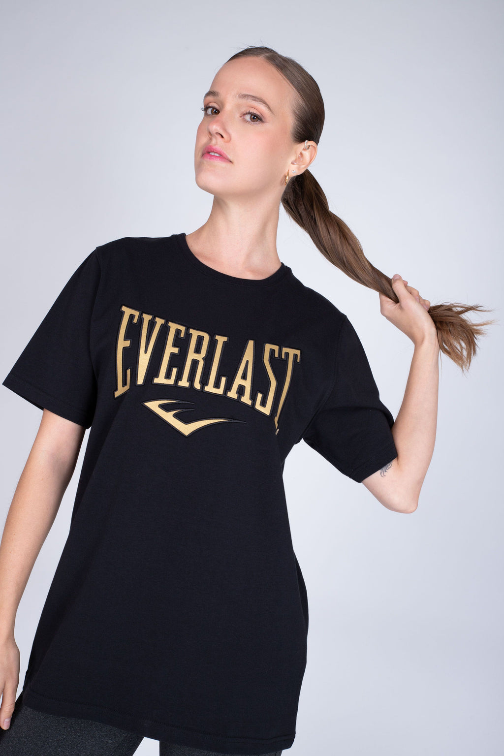 Polera Manga Corta Interview Negro Everlast