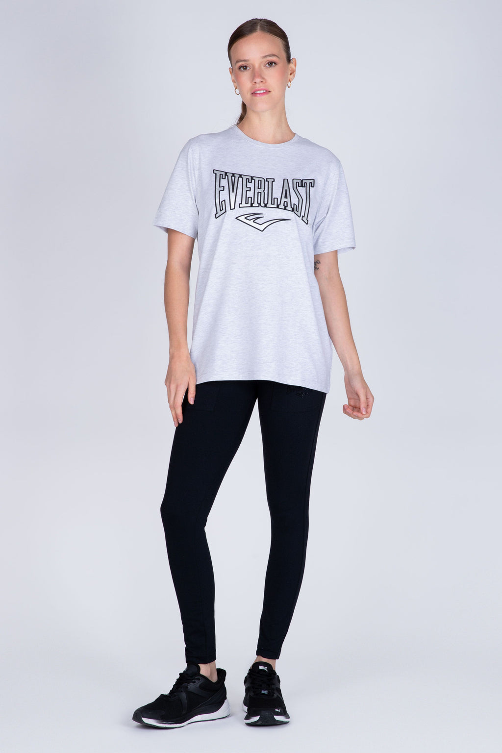 Polera Manga Corta Interview Gris Everlast