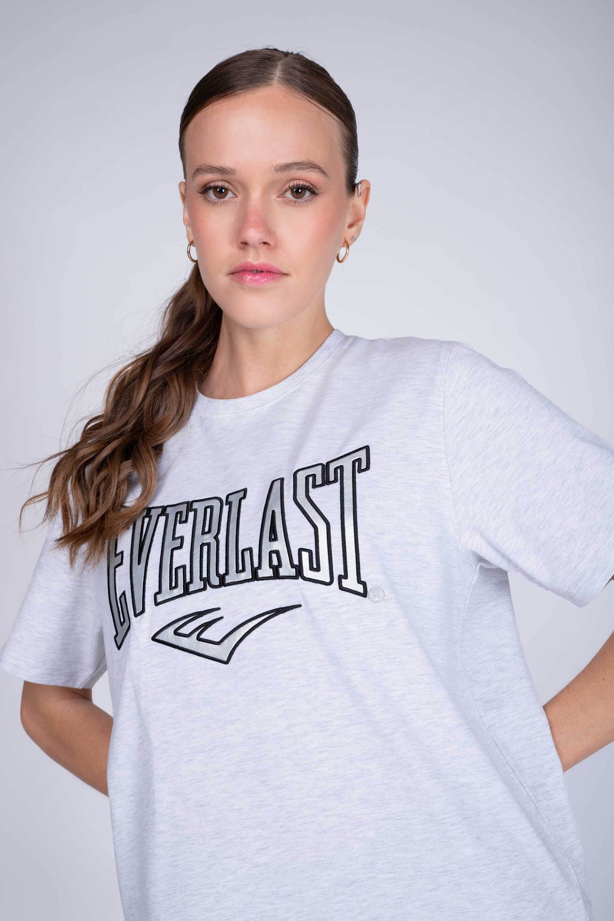 Polera Manga Corta Interview Gris Everlast