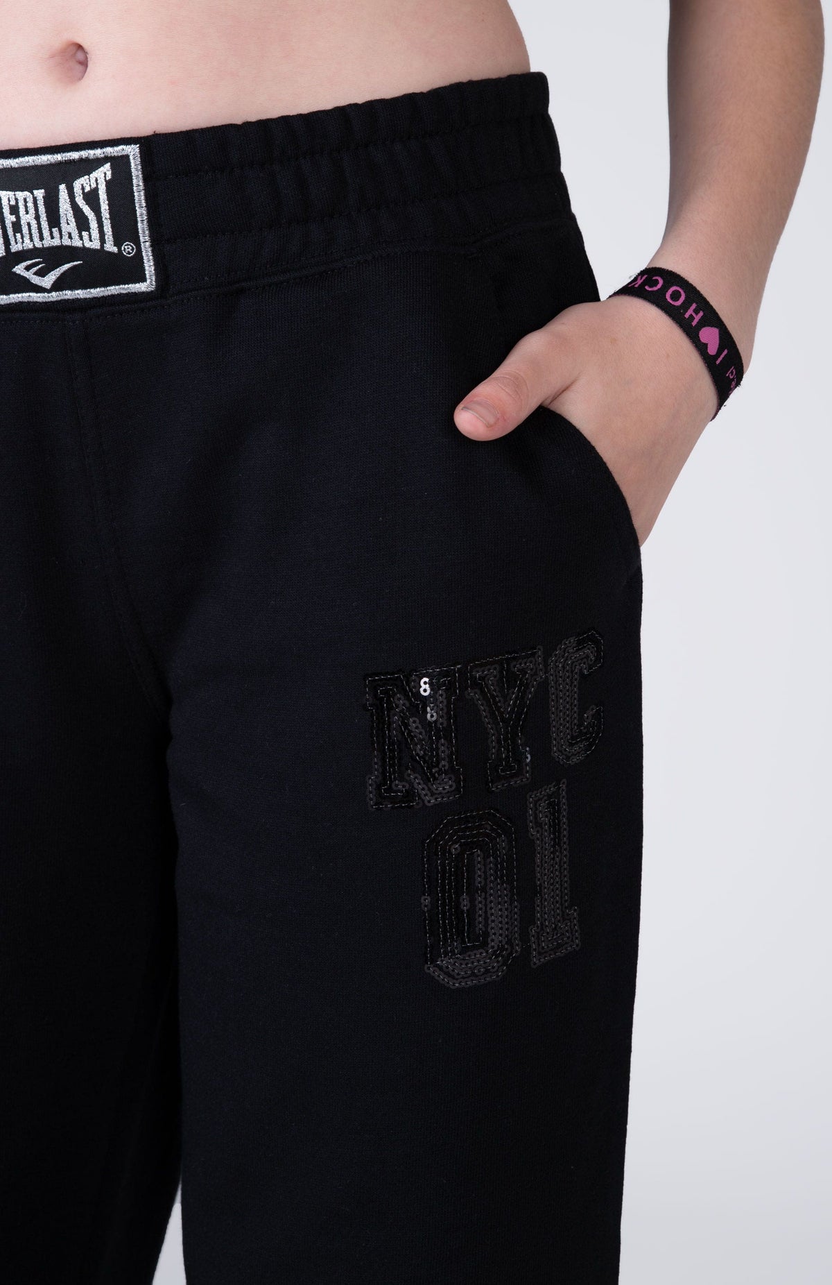 Pantalon Central Park Niña Negro Everlast