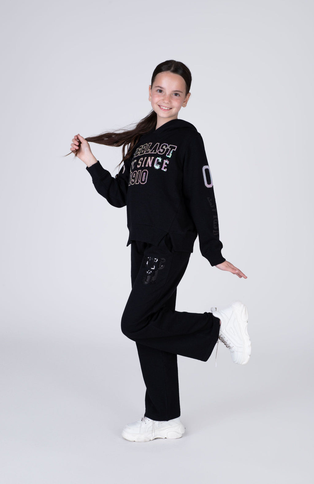Pantalon Central Park Niña Negro Everlast
