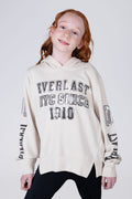 Poleron Hood Central Park Niña Beige Everlast
