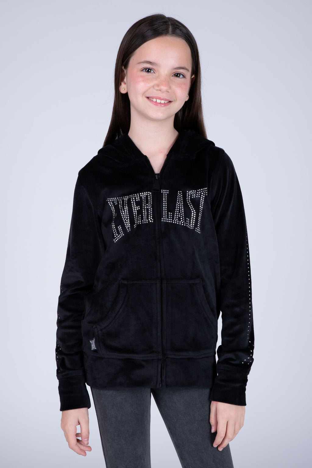 Chaqueta School Niña Negro Everlast
