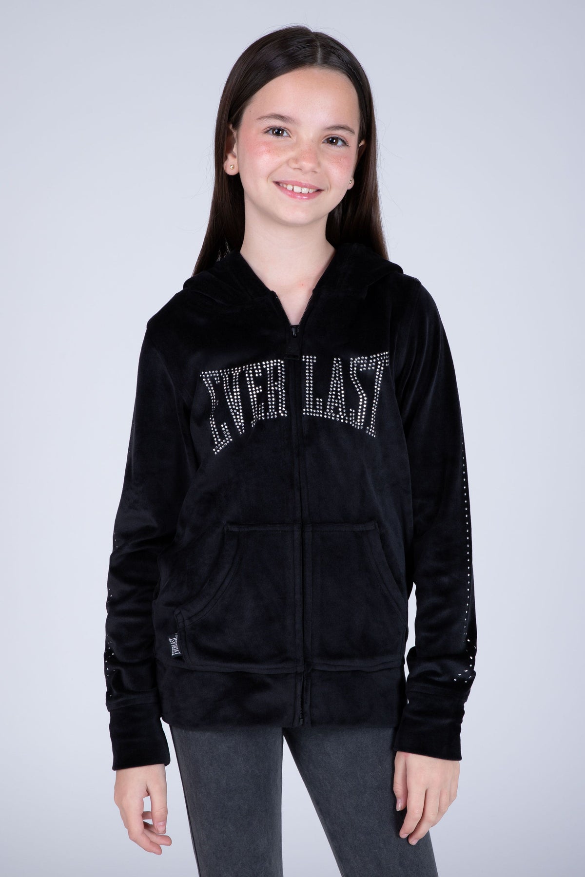 Chaqueta School Niña Negro Everlast