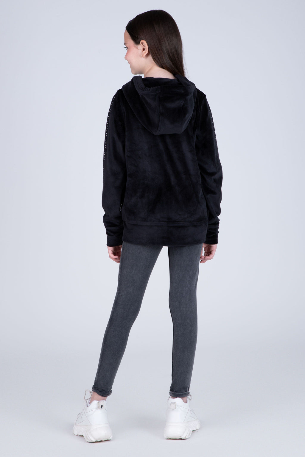 Chaqueta School Niña Negro Everlast