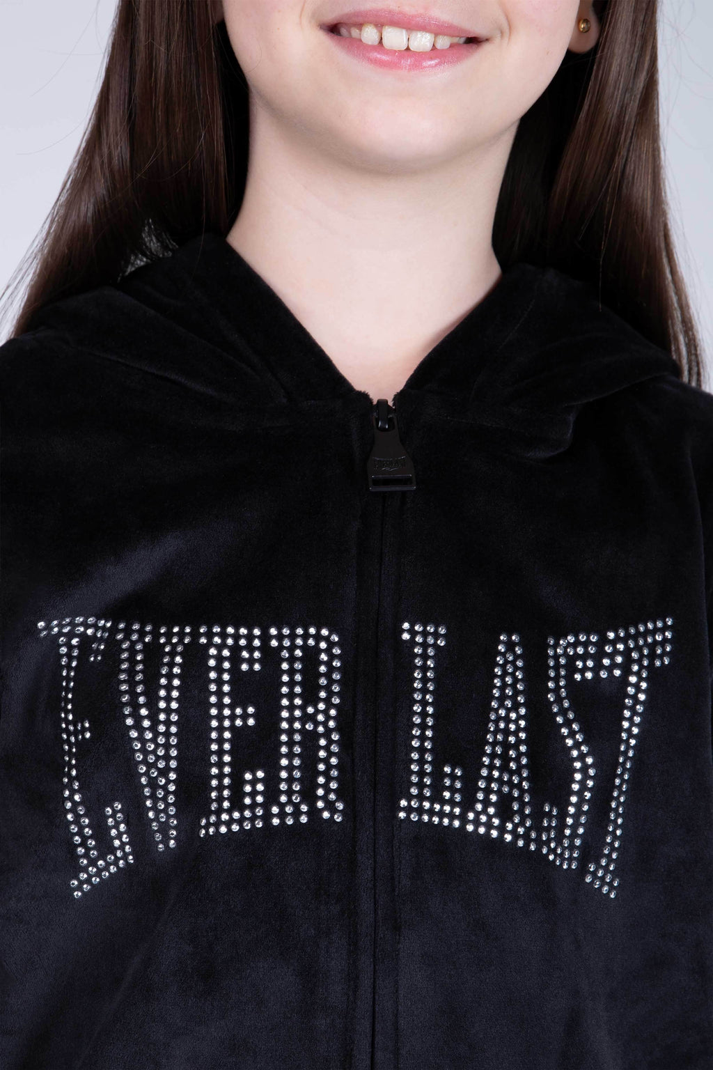 Chaqueta School Niña Negro Everlast