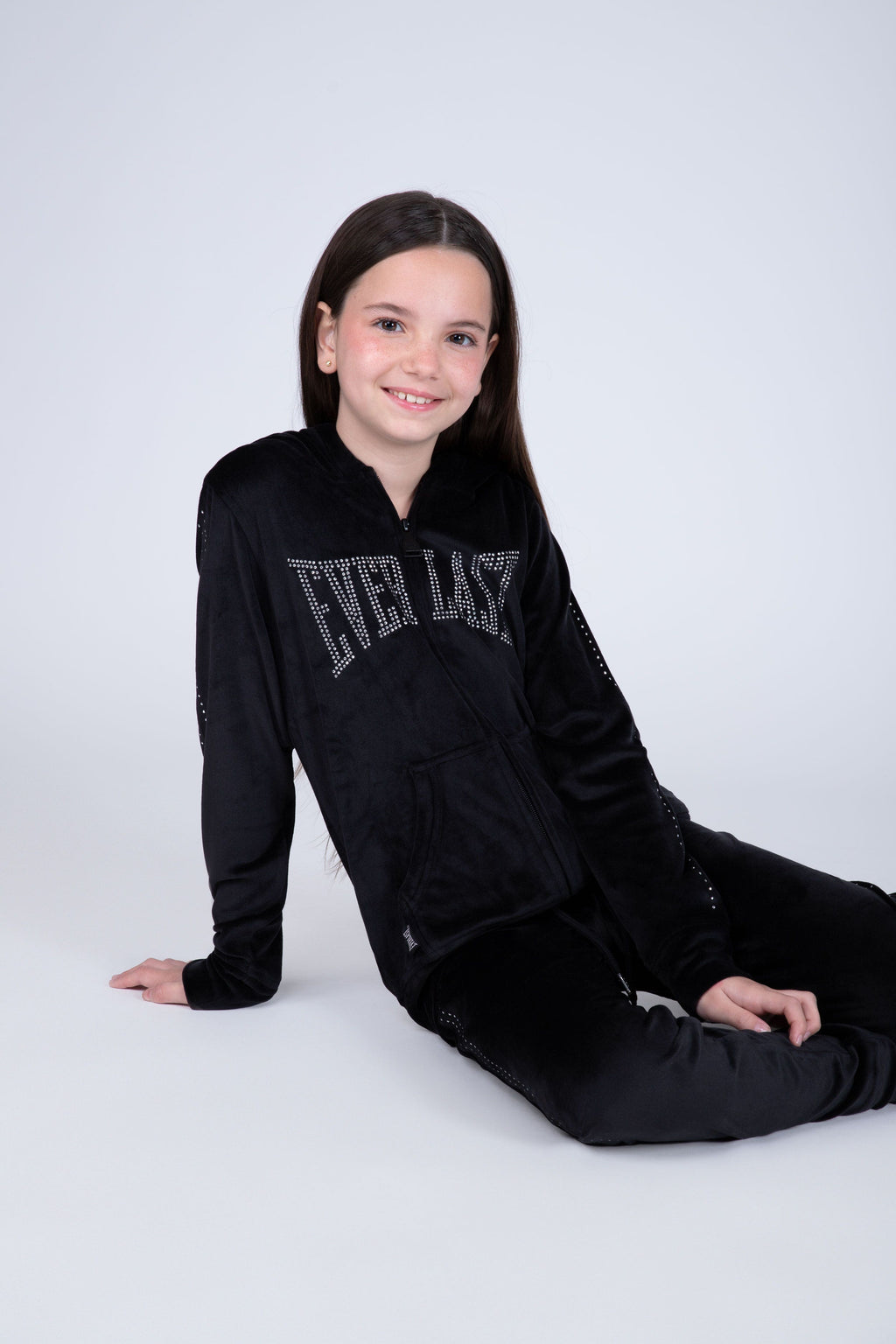 Chaqueta School Niña Negro Everlast