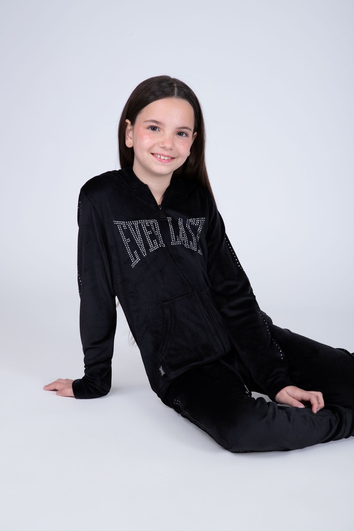 Chaqueta School Niña Negro Everlast
