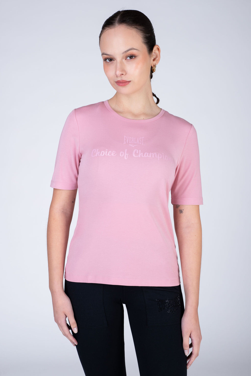 Polera Manga Corta Express Rosado Everlast