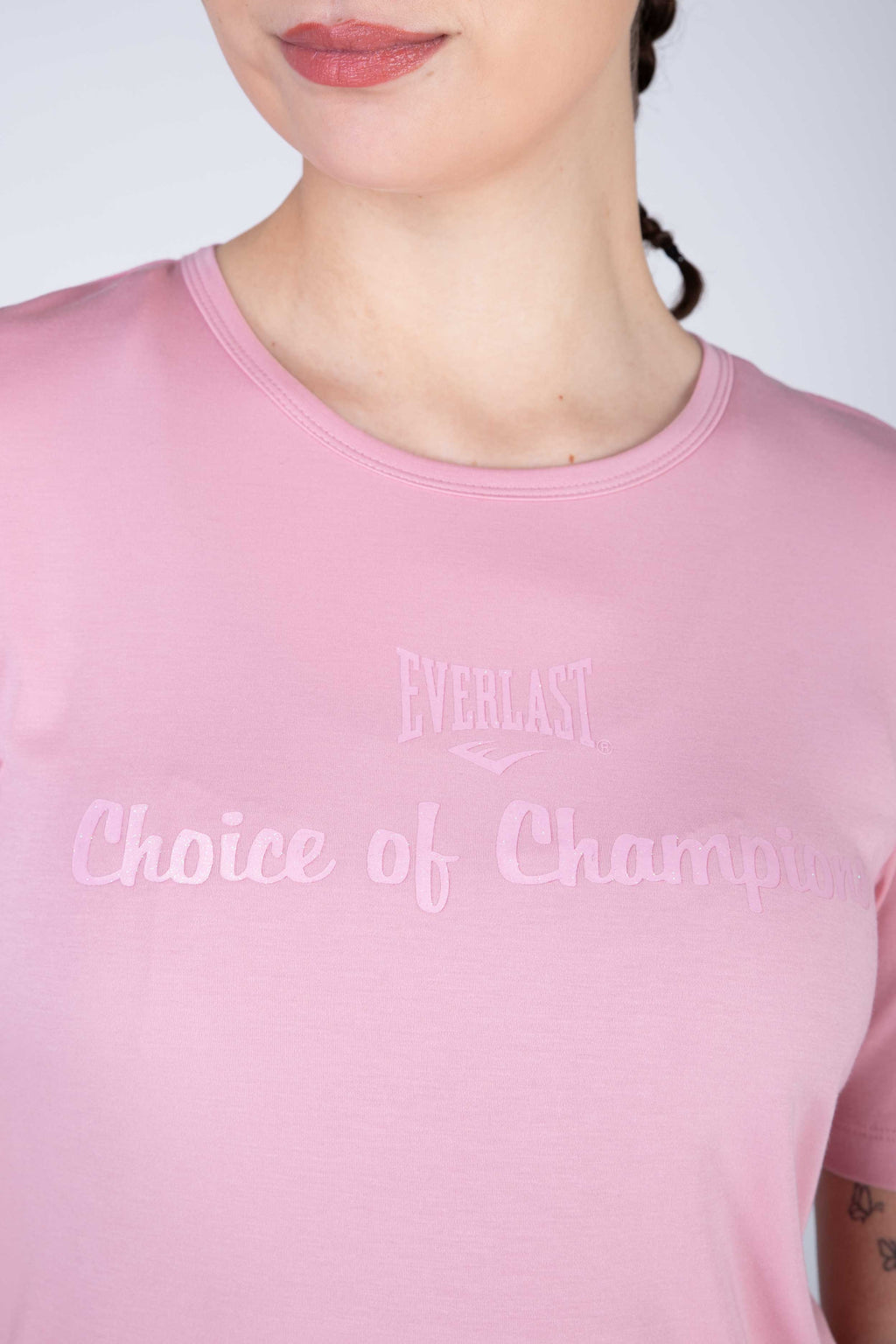 Polera Manga Corta Express Rosado Everlast