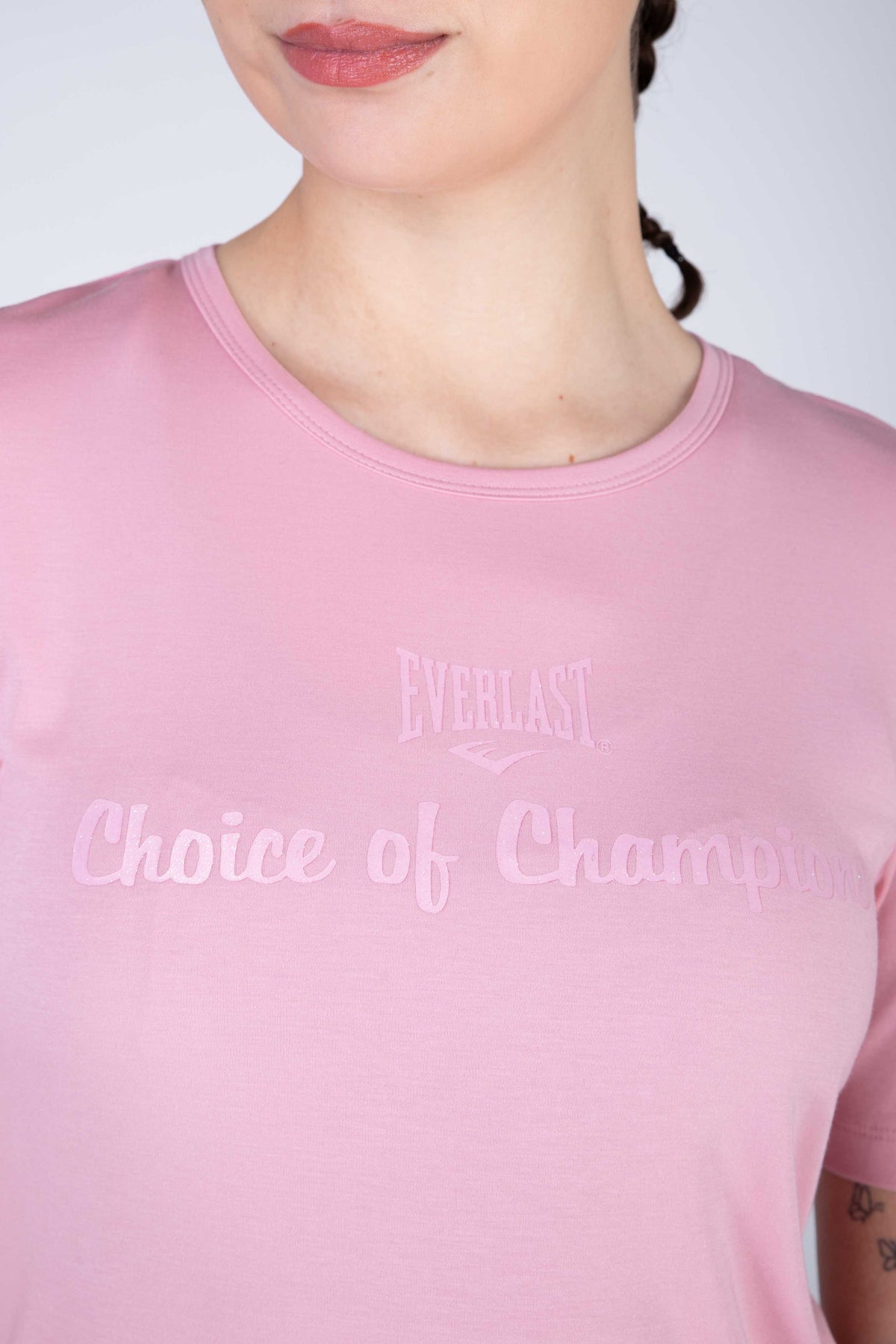 Polera Manga Corta Express Rosado Everlast
