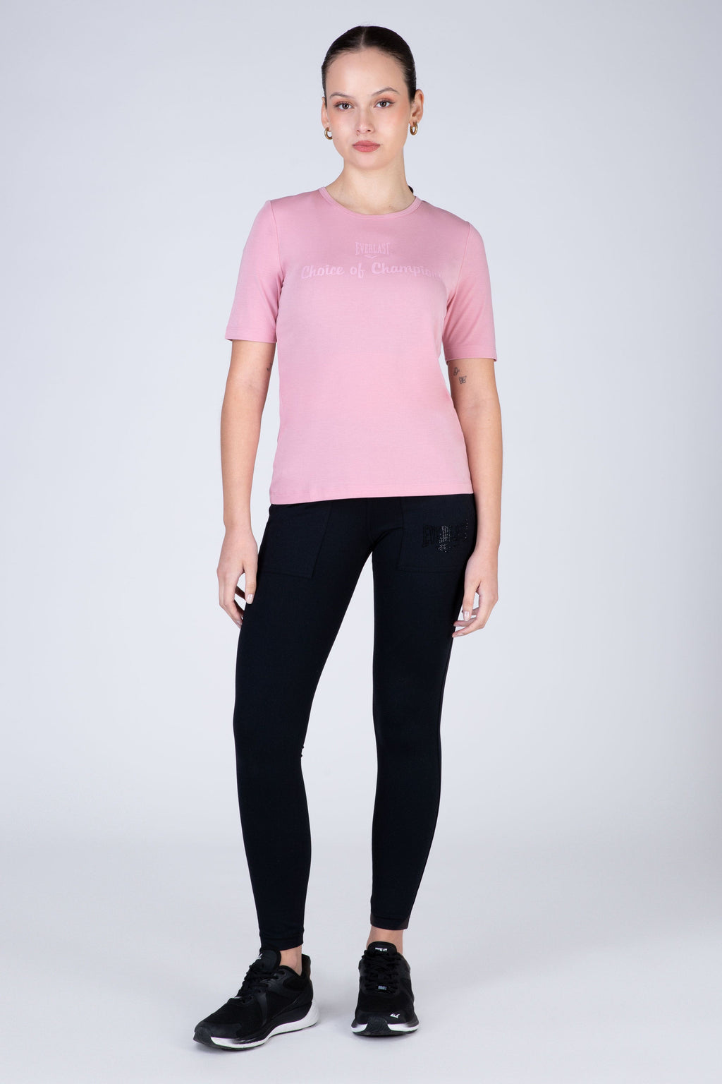 Polera Manga Corta Express Rosado Everlast