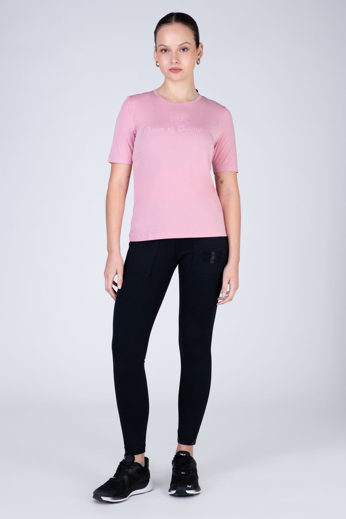 Polera Manga Corta Express Rosado Everlast