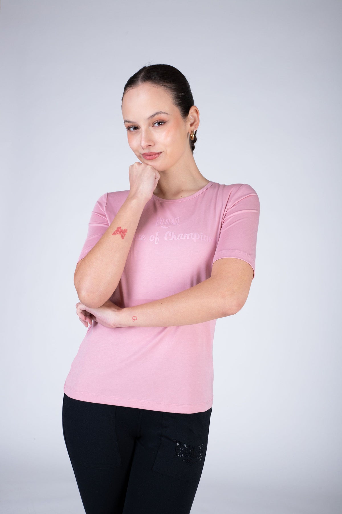 Polera Manga Corta Express Rosado Everlast