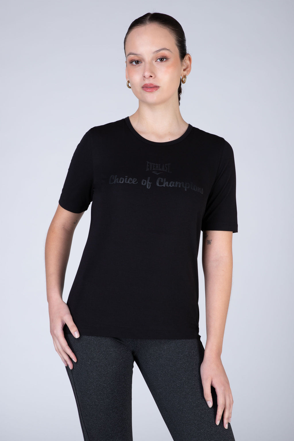 Polera Manga Corta Express Negro Everlast
