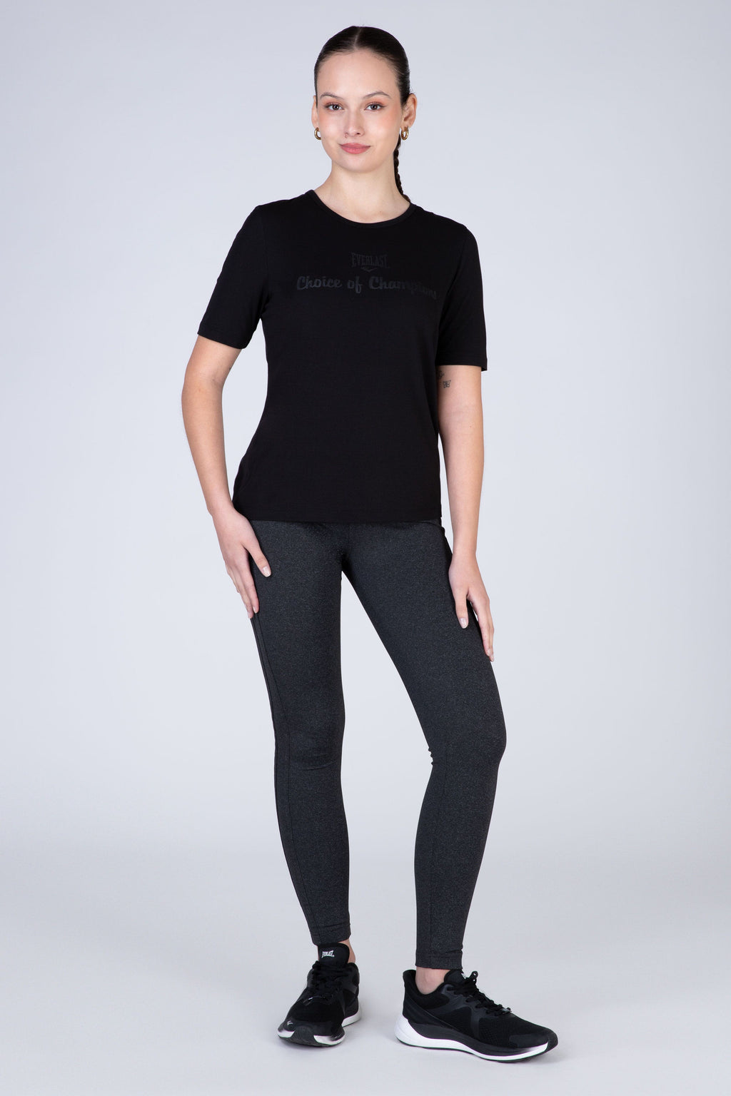 Polera Manga Corta Express Negro Everlast