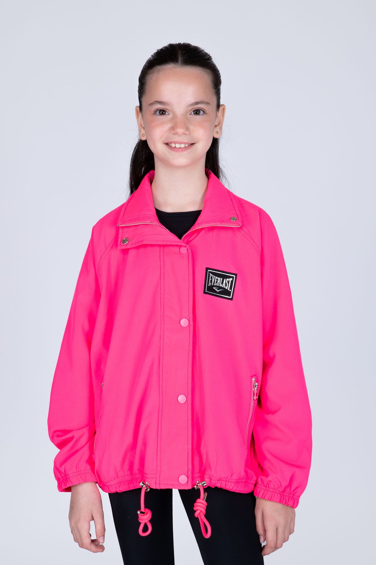 Cortaviento Holiday Niña Rosado Everlast