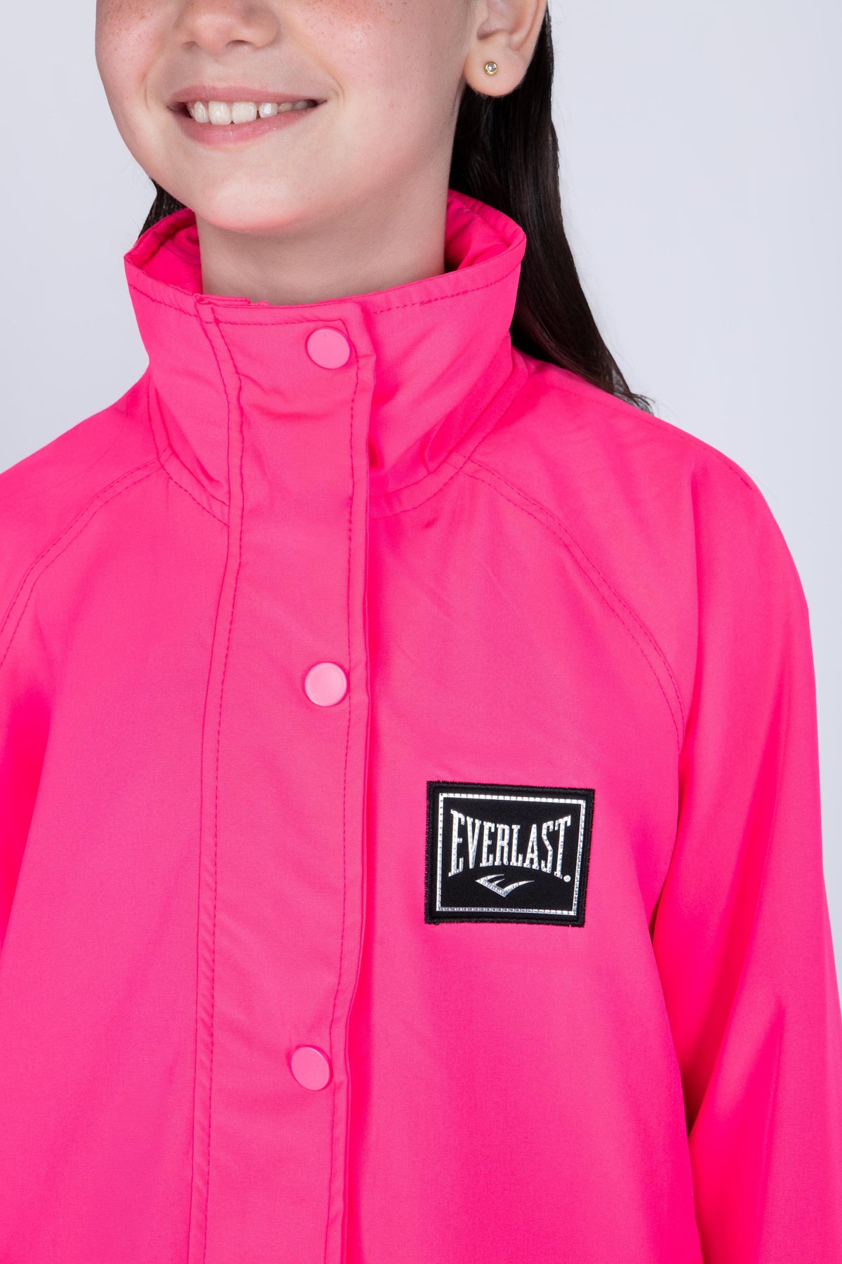 Cortaviento Holiday Niña Rosado Everlast