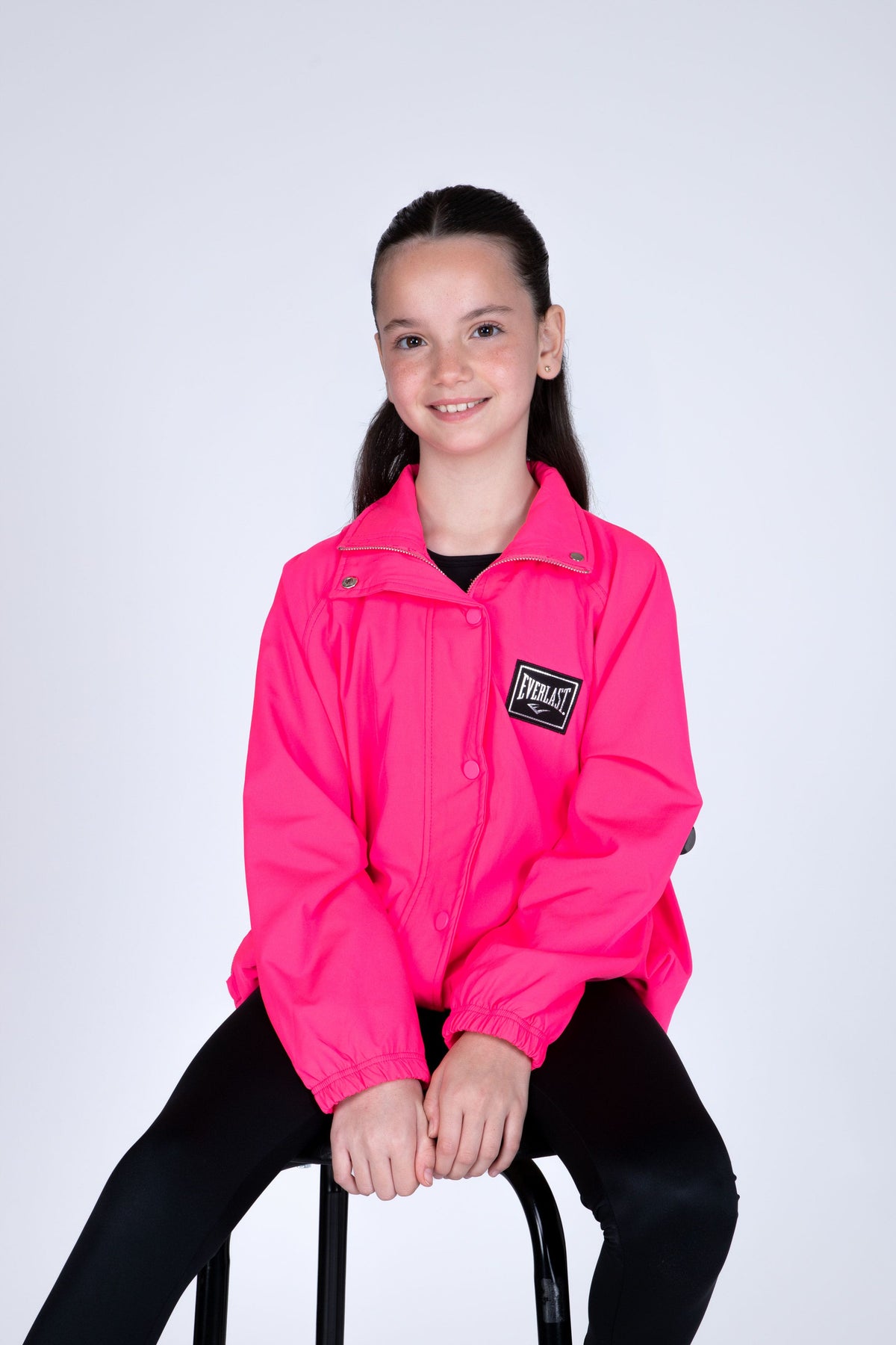 Cortaviento Holiday Niña Rosado Everlast