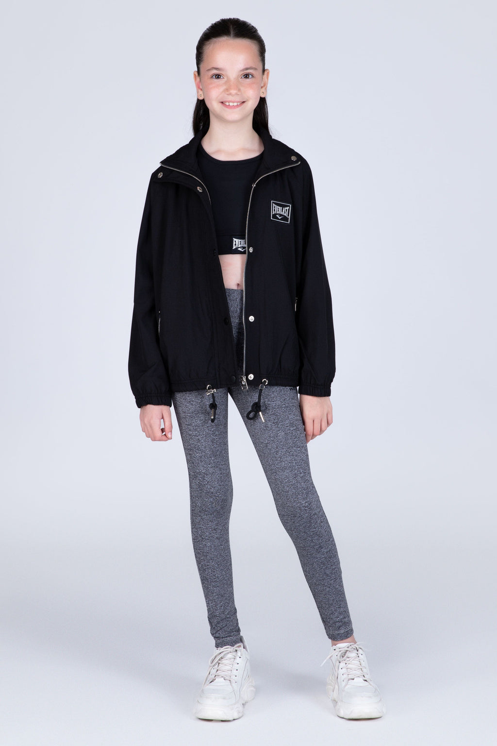Cortaviento Holiday Niña Negro Everlast