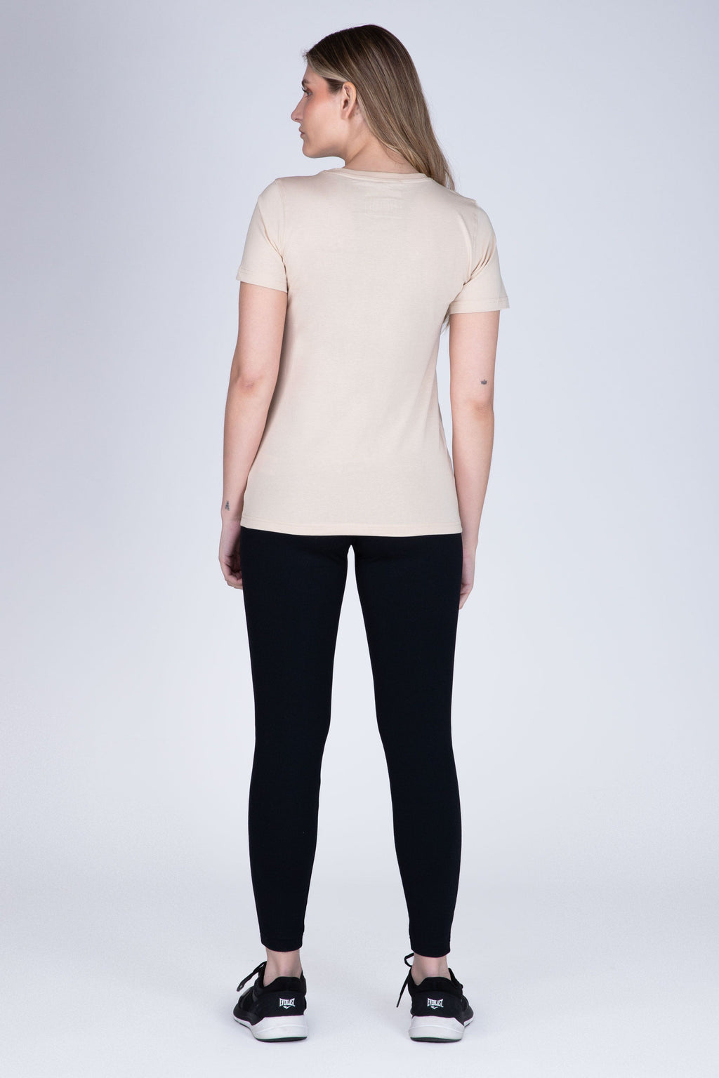 Polera Manga Corta Focus Beige Everlast