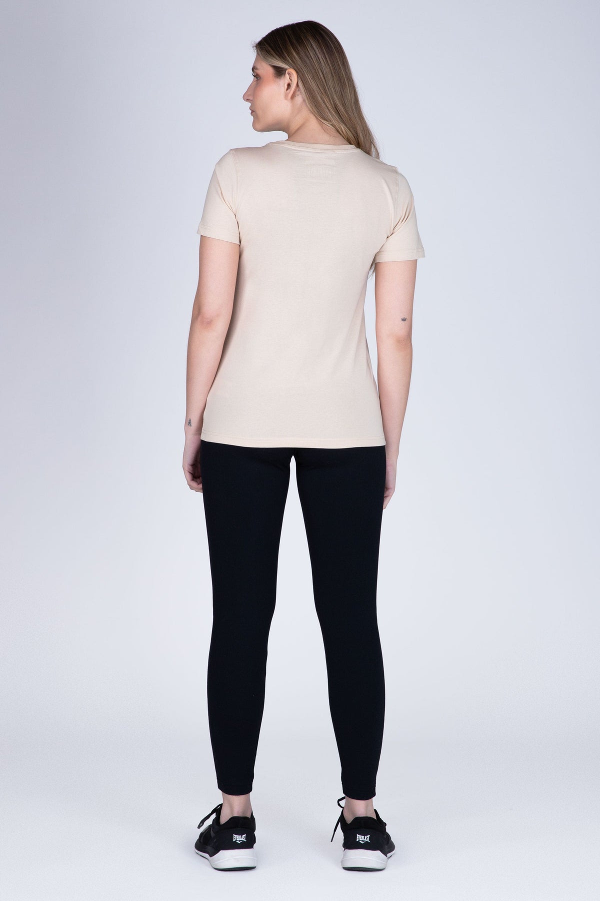 Polera Manga Corta Focus Beige Everlast