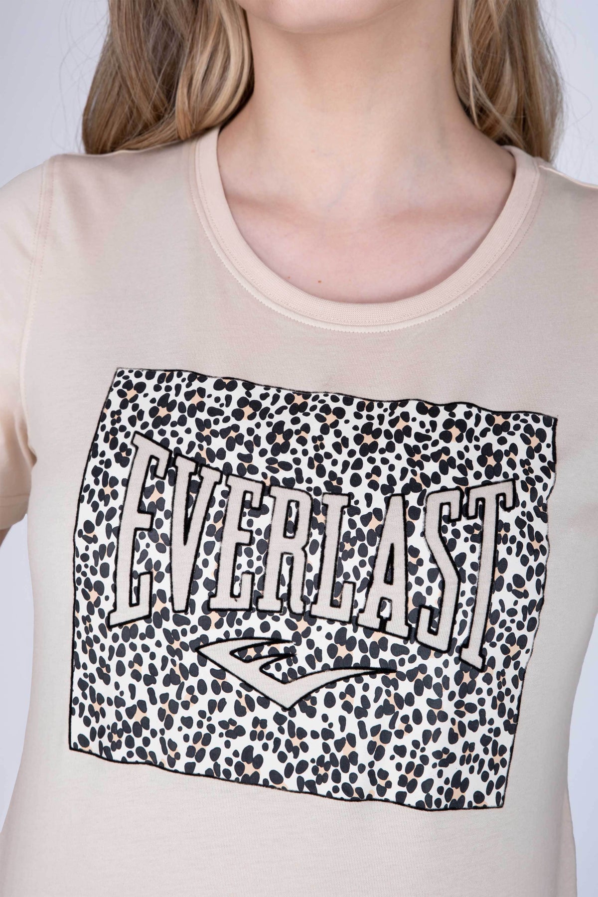 Polera Manga Corta Focus Beige Everlast