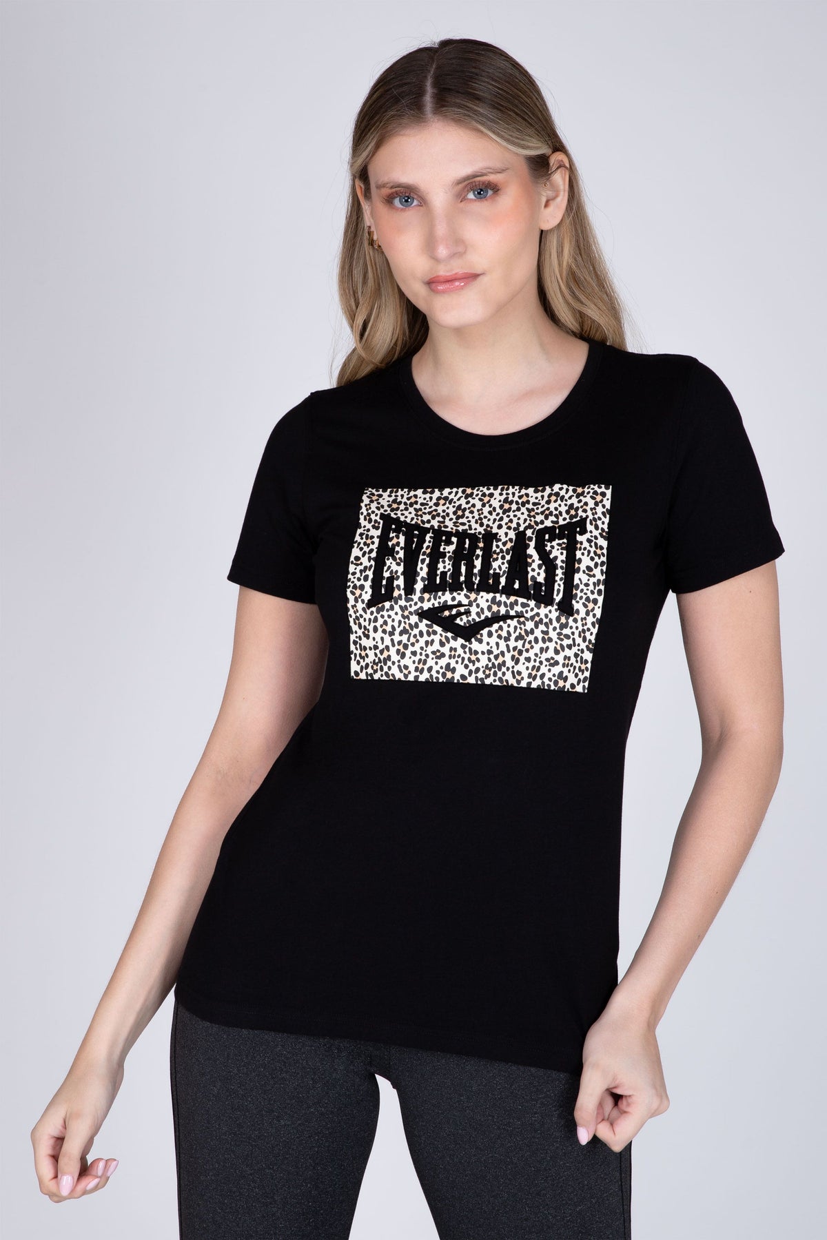Polera Manga Corta Focus Negro Everlast