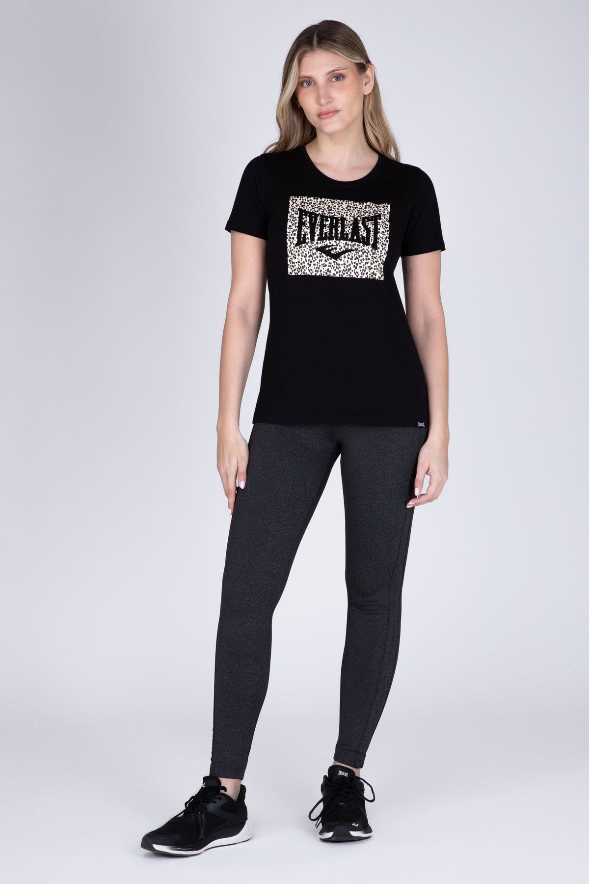 Polera Manga Corta Focus Negro Everlast