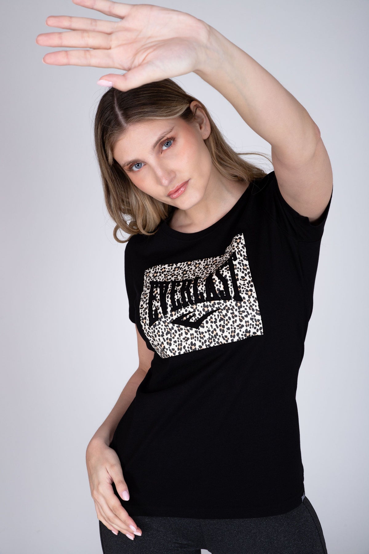 Polera Manga Corta Focus Negro Everlast