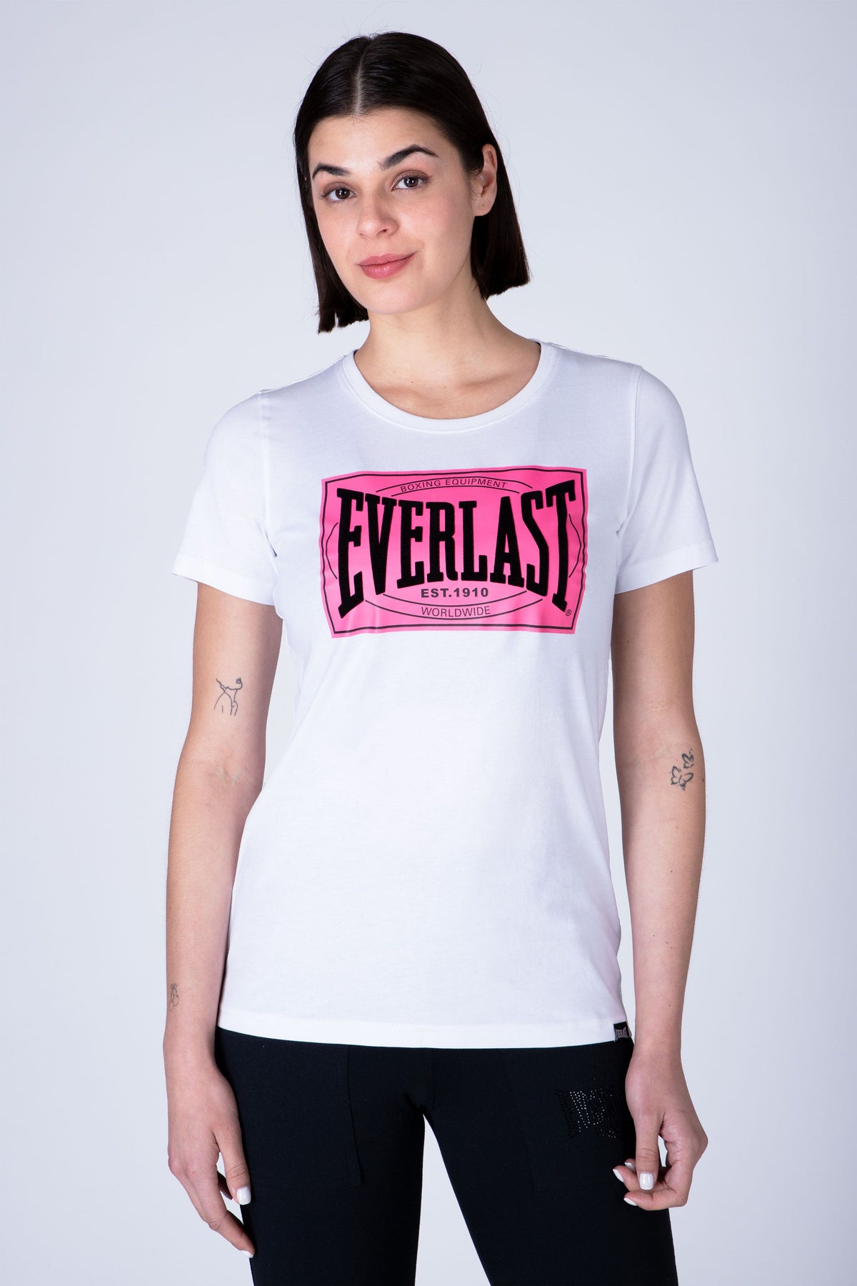 Polera Manga Corta Select Blanco Everlast