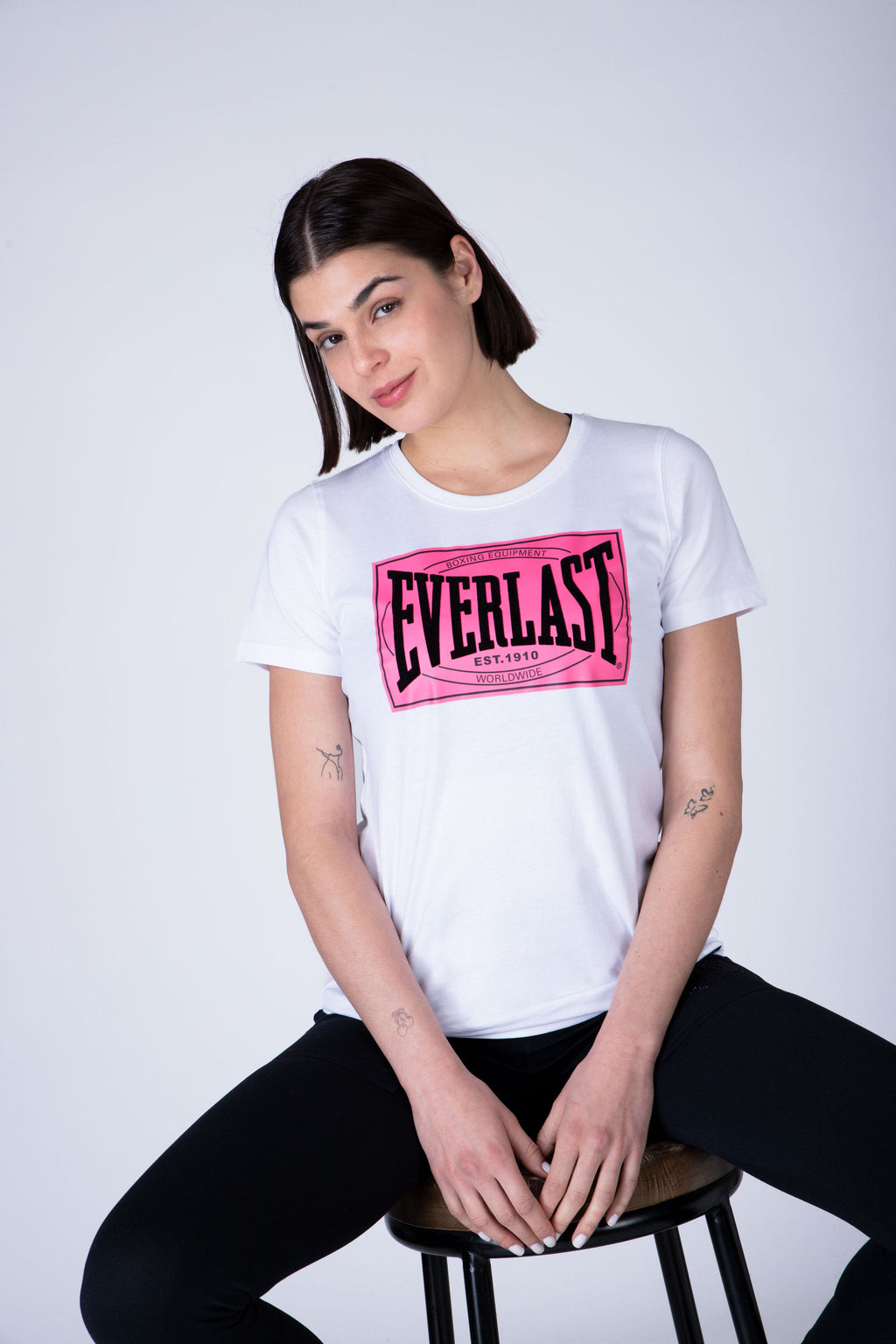 Polera Manga Corta Select Blanco Everlast