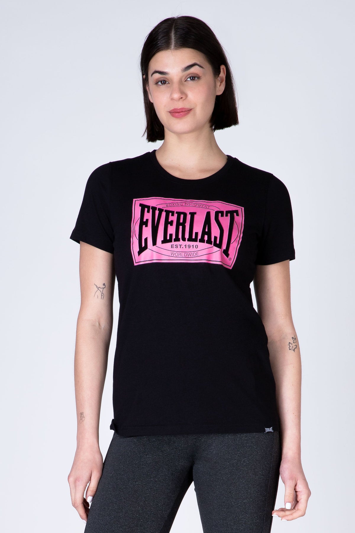 Polera Manga Corta Select Negro Everlast