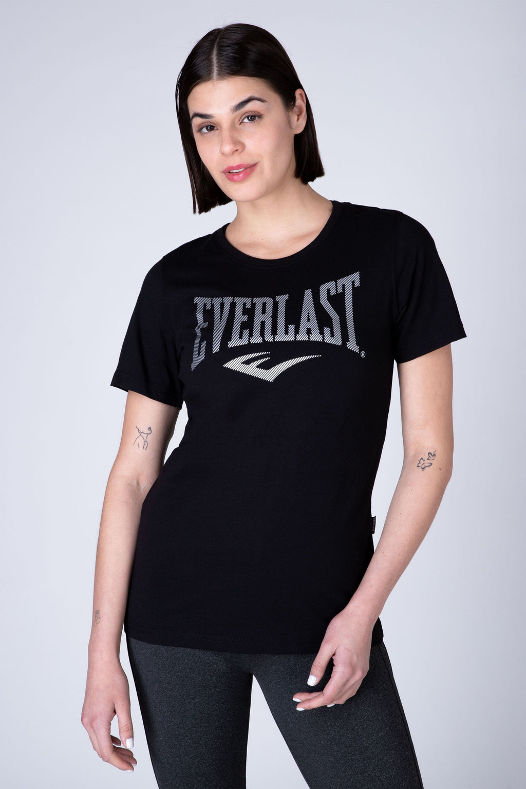 Polera Manga Corta Refine Negro Everlast