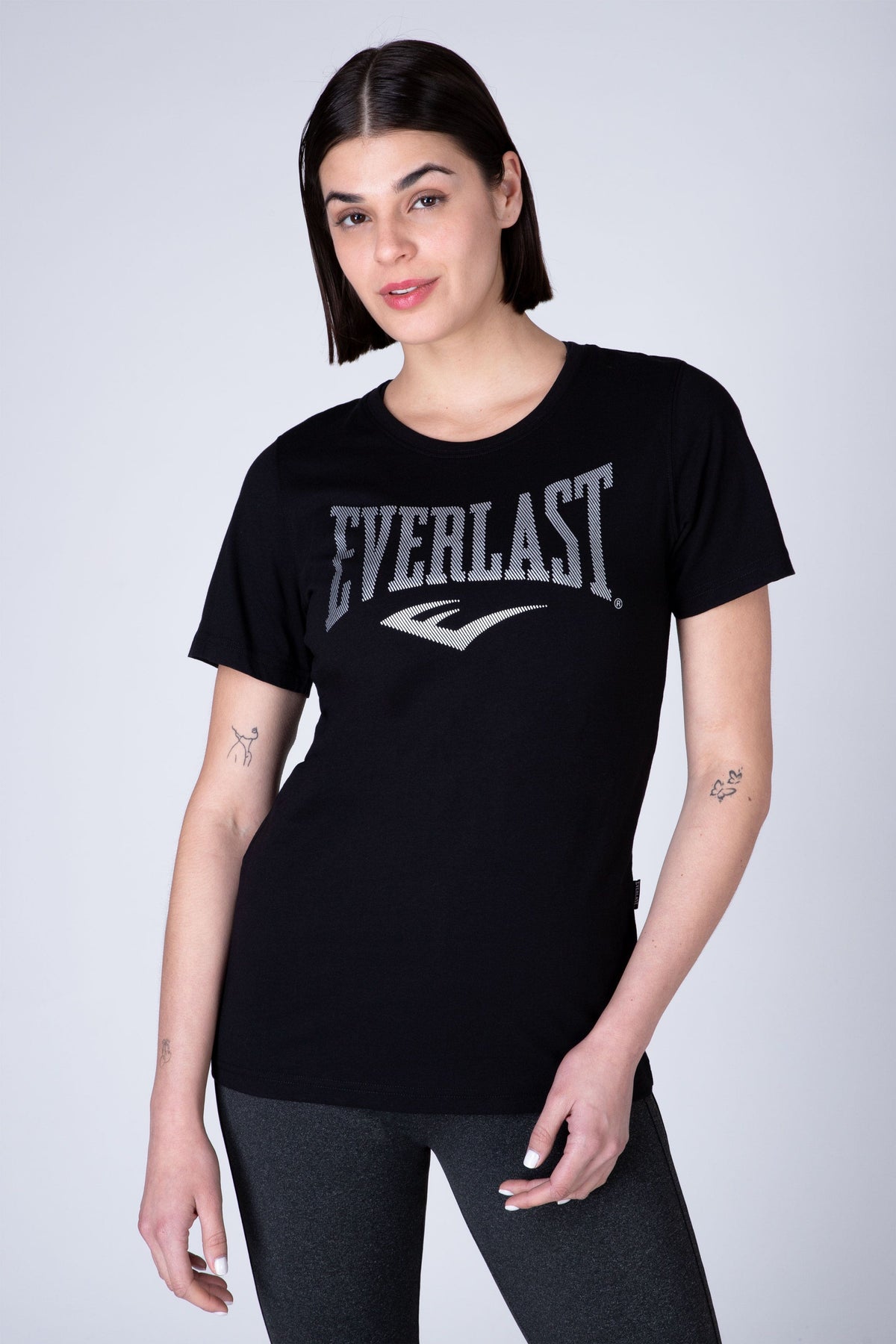 Polera Manga Corta Refine Negro Everlast