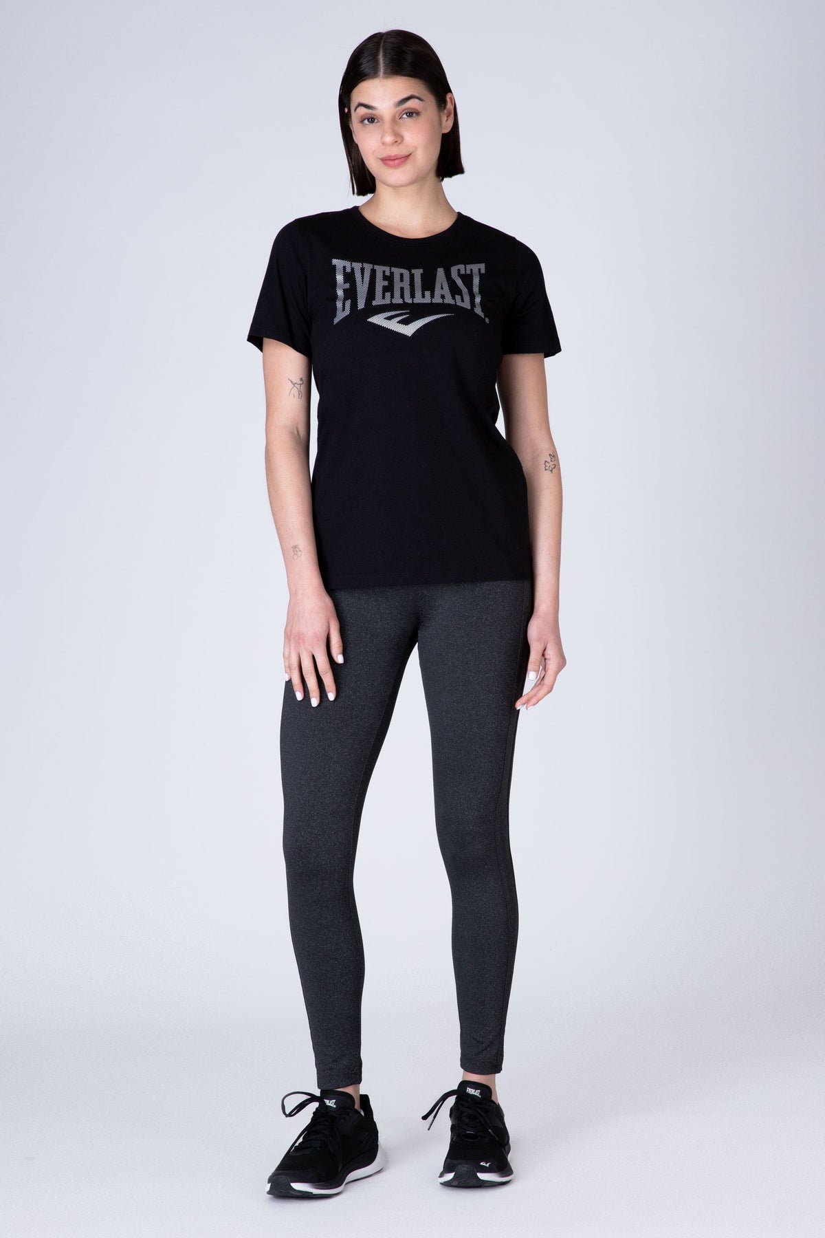 Polera Manga Corta Refine Negro Everlast