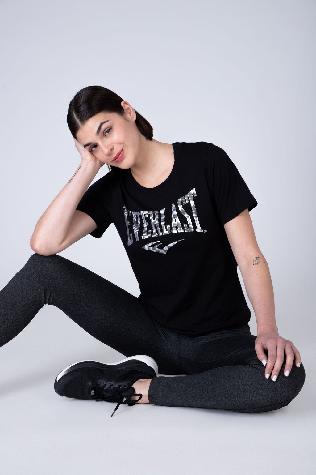 Polera Manga Corta Refine Negro Everlast