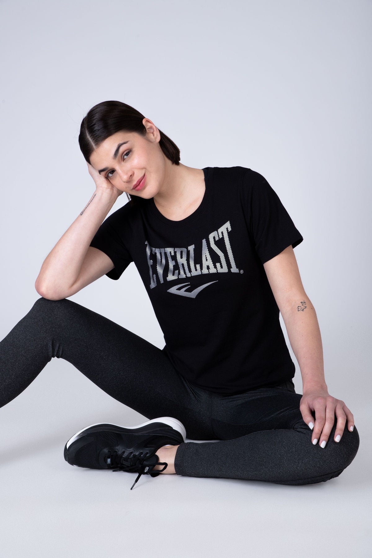 Polera Manga Corta Refine Negro Everlast