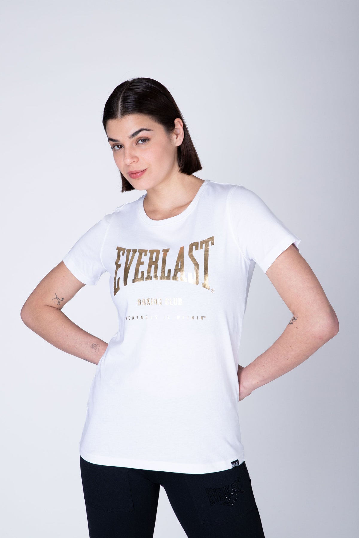 Polera Manga Corta State Blanco Everlast