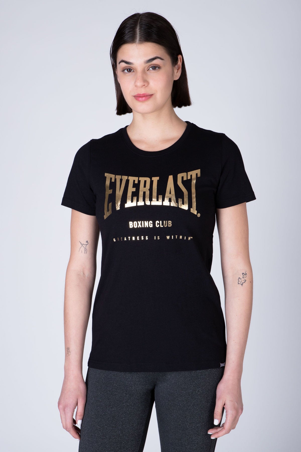 Polera Manga Corta State Negro Everlast