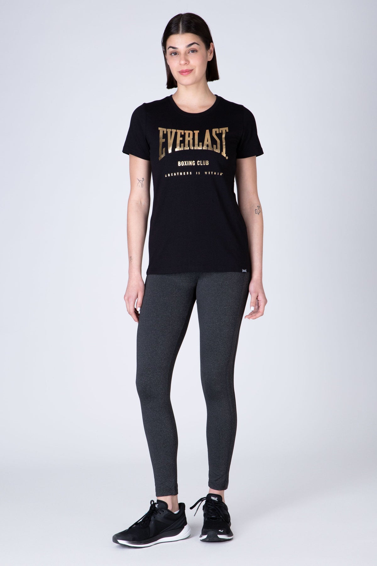 Polera Manga Corta State Negro Everlast