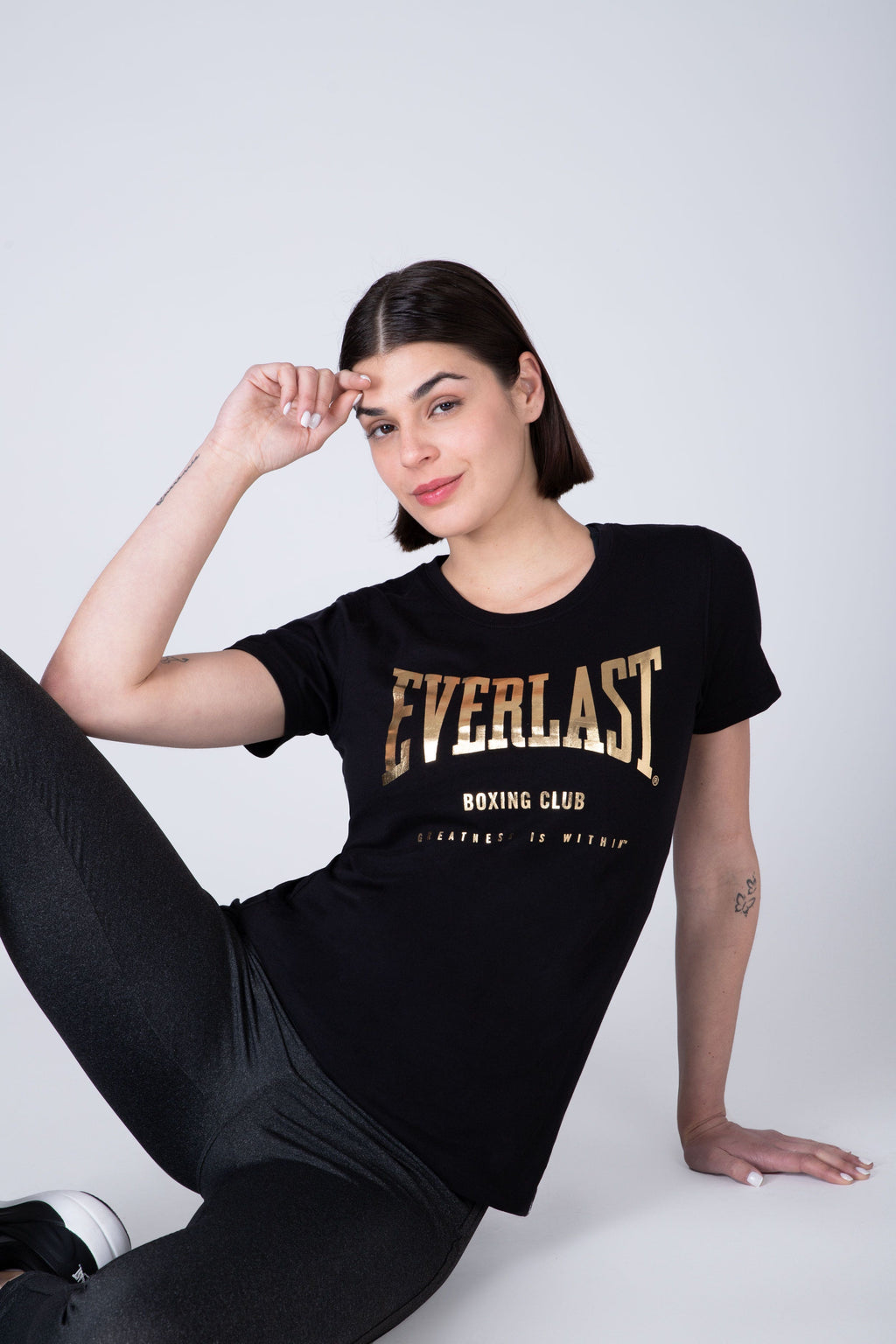 Polera Manga Corta State Negro Everlast