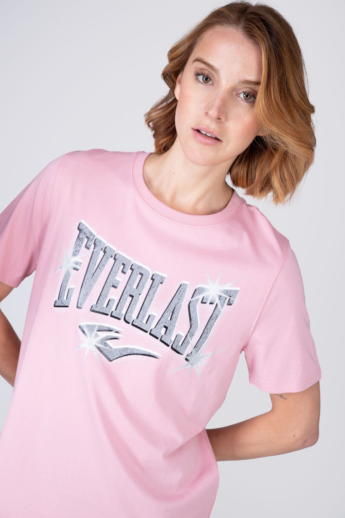 Polera Manga Corta Assist Rosado Everlast