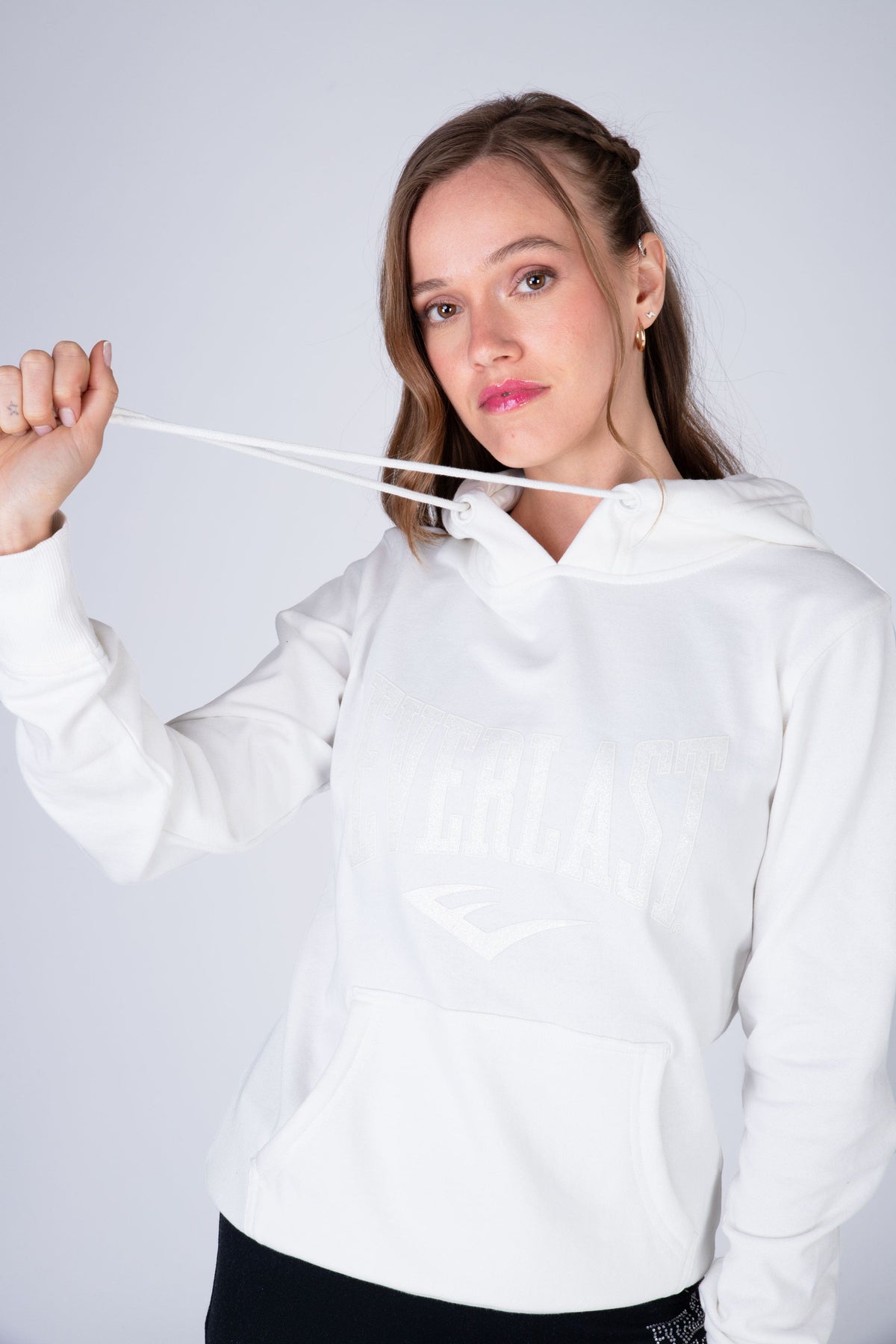 Poleron Hood Commodity Blanco Everlast