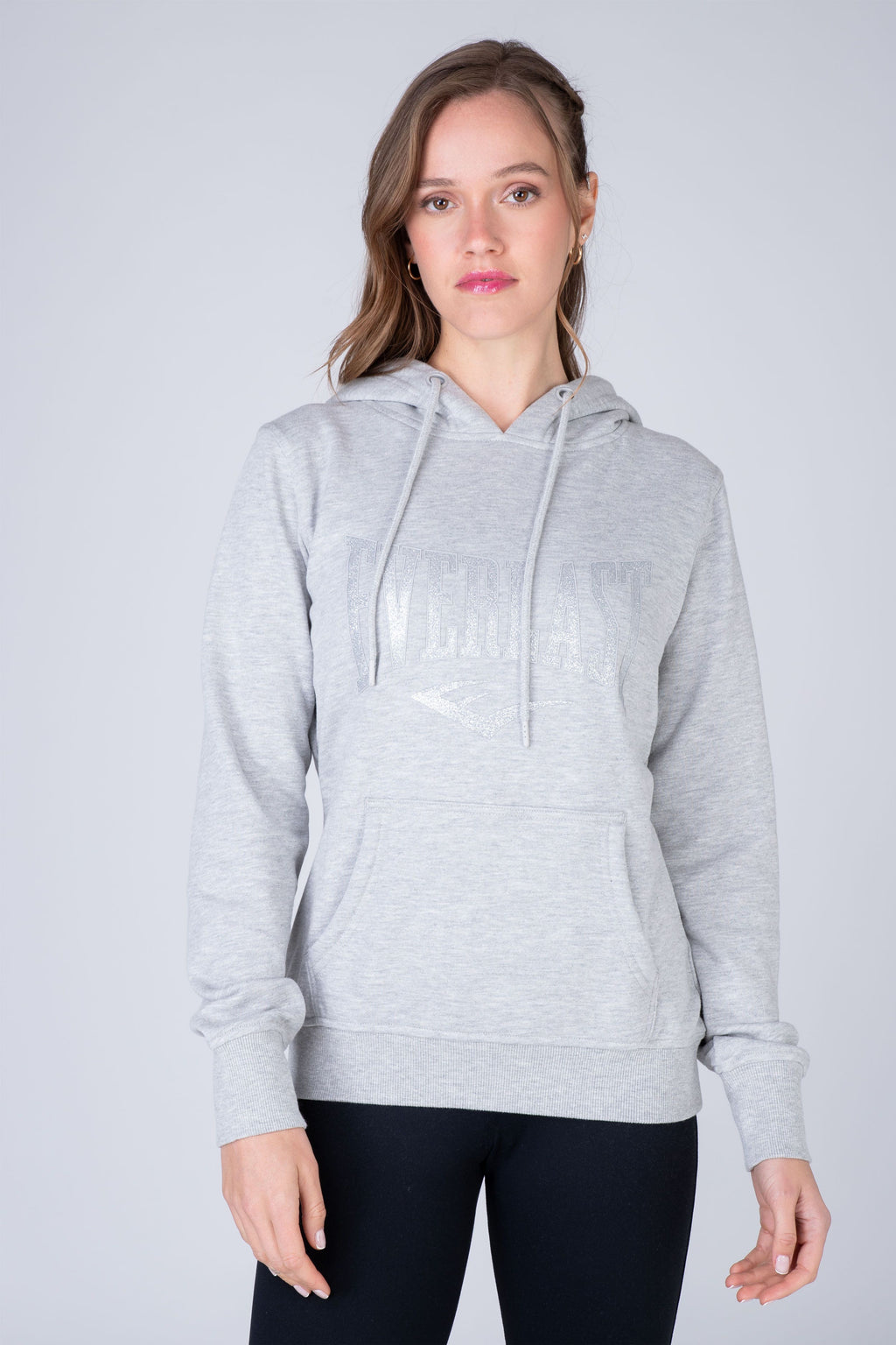 Poleron Hood Commodity Gris Claro Everlast